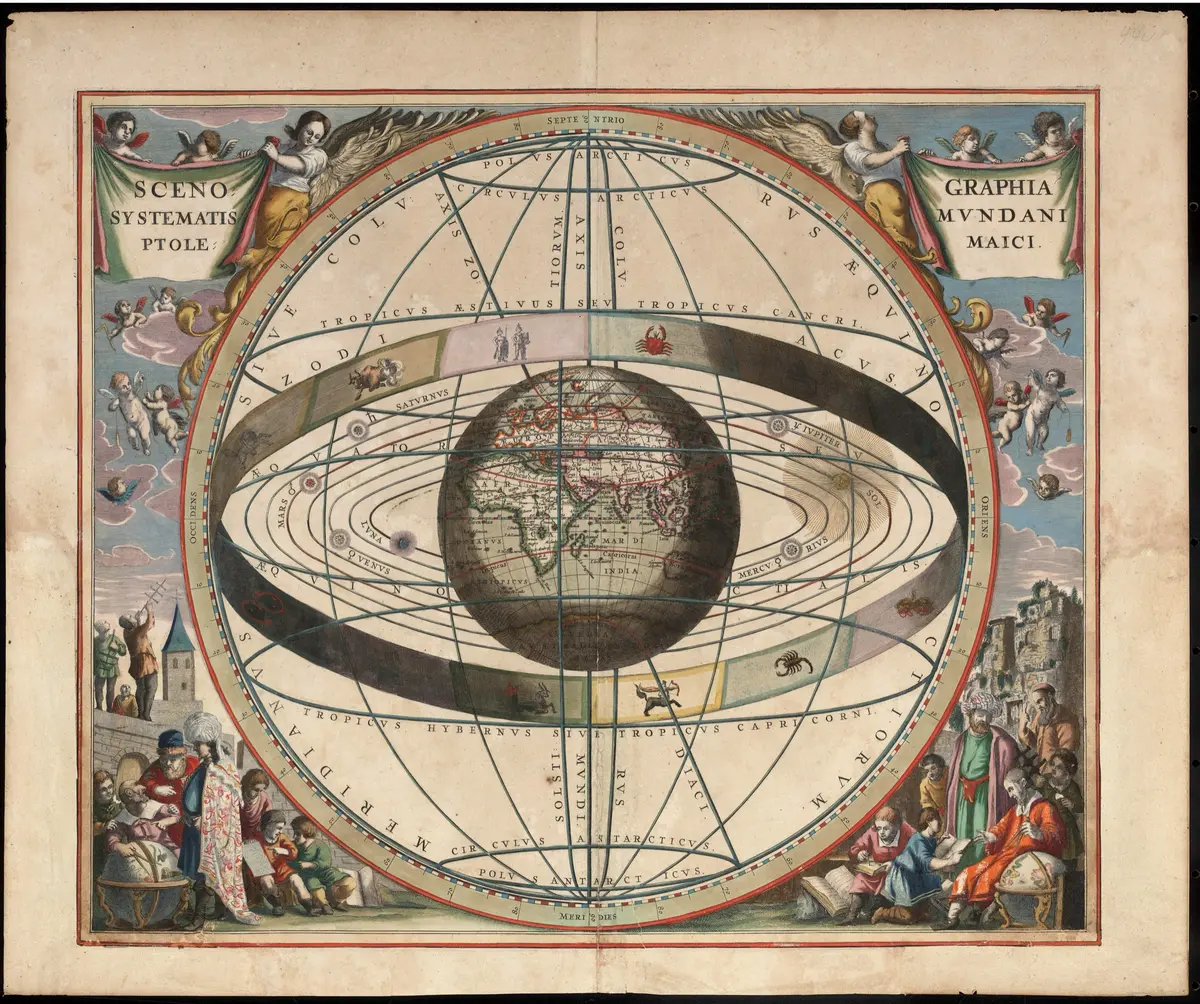 Ptolemy's Earth-centered universe